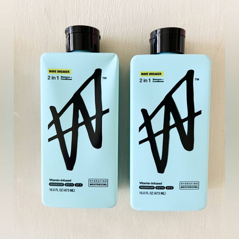 2-NEW W by Jake Paul 2in1 vitamin infused  shampoo & conditioner Wave Breaker